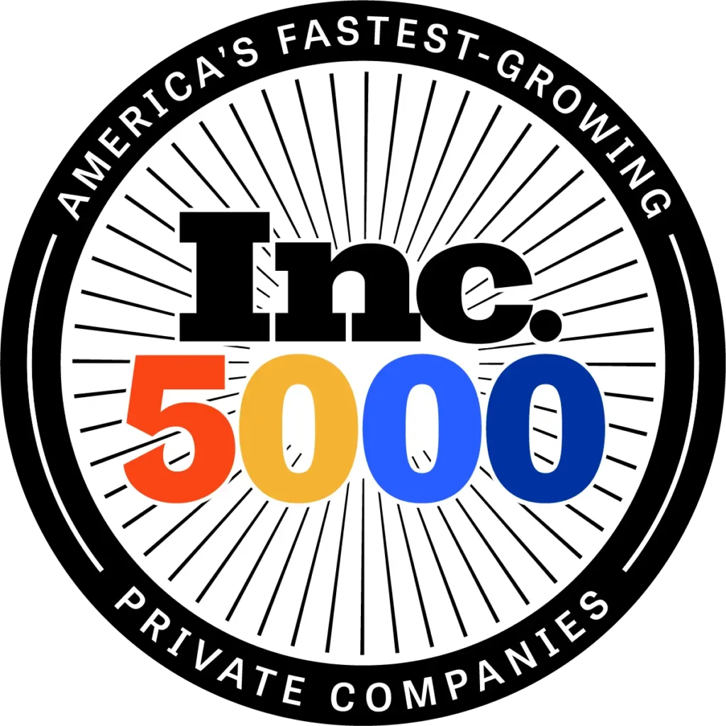 Inc.5000 Medallion Logo - Get Staffed Up has earned the badge three consecutive years