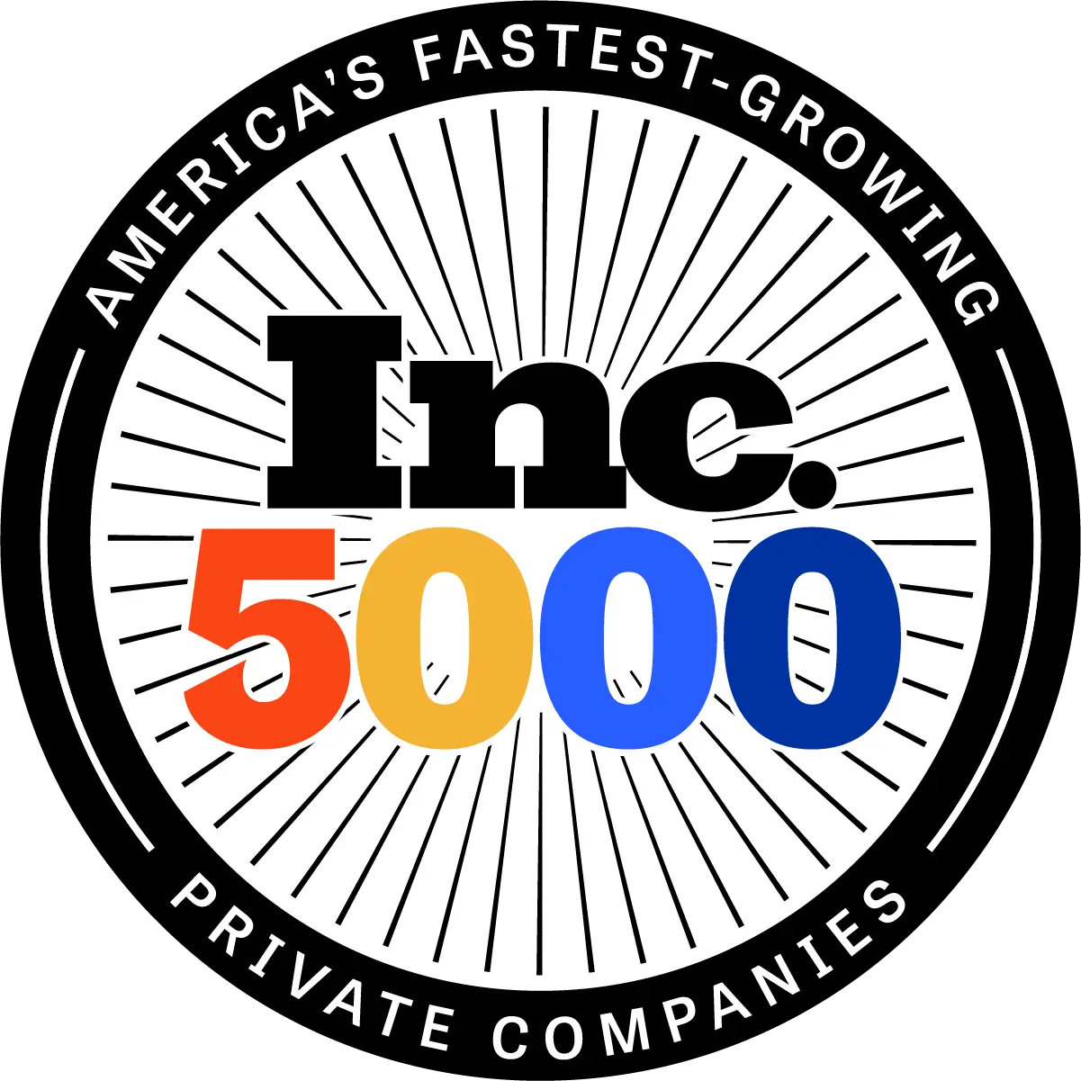 Inc.5000 Medallion Logo - Get Staffed Up has earned the badge three consecutive years