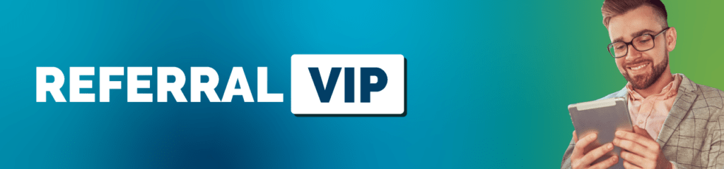 VIP referral landing page