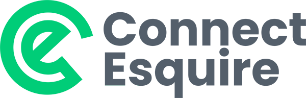 Connect Esquire logo with green icon and grey letters.