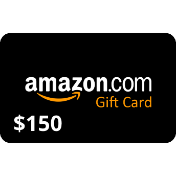 amazon gift card picture with $150 USD value