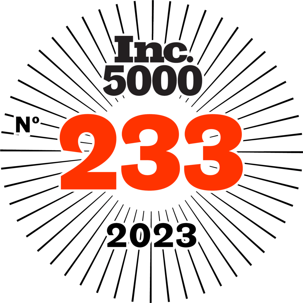Inc. 5000 ranking No. 233 for 2023