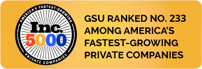 GSU ranked no. 233 among America's fastest-growing private companies button. Link takes you to a related blog post